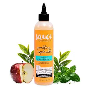 SAUCE Clarifying Scalp Cleanser Treatment, Sparkling Apple Cider, 8 Fl Oz