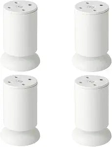 Alise White Sofa Legs Cabinet Legs Table Chair Furniture Legs,Pack of 4