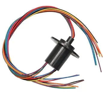 8ch Slip Ring Wind Power Capsule Slip Ring Rotating Collector Electric Connector 8 Wires 5A Diameter 22mm for Monitor Robotic Electrical Test Equipment