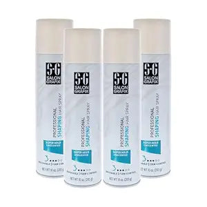 Salon Grafix Shaping Hair Spray - Flexible and Brushable - Hairspray for Women and Men - Professional Quality Results - Super Hold Unscented - 4 pc.