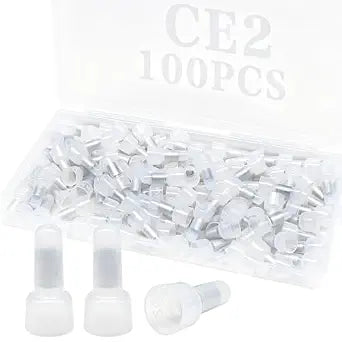 100PCS Wire Crimp Connector 16-14AWG Nylon Wire Caps Electrical End Connectors CE2 YY008-CE2