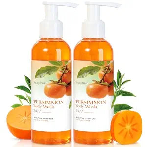 2Pack Persimmon Body Wash Persimmon Soap Bar for Body Odor Control