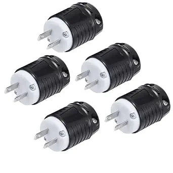 Electrical Replacement 2 Prong Plug, NEMA 1-15P Polarized Plug