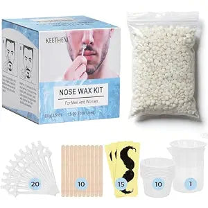 100g Nose Wax Kit-Nose Hair Wax Kit for Men & Women-Nose Hair Removal Wax