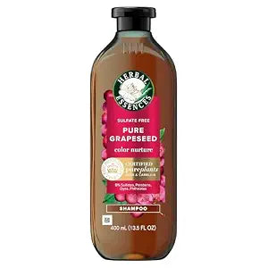 Herbal Essences Pure Grapeseed Color Nurture Sulfate Free Shampoo, 13.5 fl oz, Hair Protection and Color Nourishment