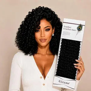 Miracle Knots Hair Feather Crochet Hair for Black Women 100 Strands with Invisible String Texture knotless Pre Separated Curly Crochet Hair Extensions Braids