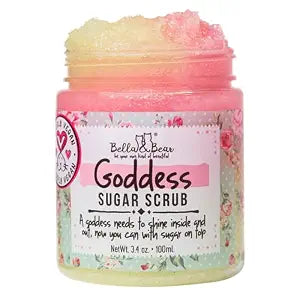 Bella & Bear Goddess Sugar Scrub - Travel Size - Vegan 3.4oz (Travel Size)