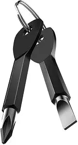ROSTIVO Mini Phillips Flathead Screwdriver Keychain Cool Gadgets for Men