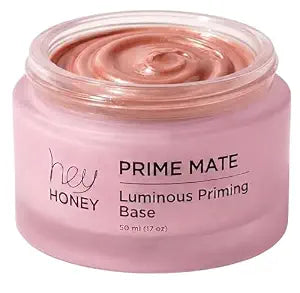 Hey Honey Prime Mate Luminous Priming Base, Hydrating Makeup Primer with Honey Extract and Hyaluronic Acid, 50 ml