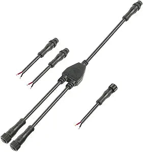 16WAG Y Shape 1 Male-Divided-2 Female Spillter Waterproof Connector.