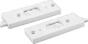 Prime-Line F 2801 2-5/16 In., White Plastic, Spring-Loaded Tilt Latch (1 Pair)