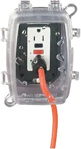 Intermatic WP1150C 1 Gang Vertical/Horizontal 4-3/4-Inch Deep Weatherproof Box, Clear