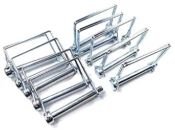 Wire Lock Pin, 5/16 Inch (7.84MM),Heavy Duty Safety Coupler Pin Shaft Locking Pin 10 Pieces, Square, Silver