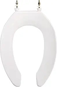 Highcraft W6TSCE Commercial Plastic Toilet Seat with Self Sustaining Check Hinge, White
