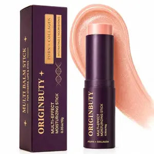 PDRN Pink Collagen Volume Multi Balm, PDRN Stick & Collagen Stick for Face, Collagen Plumping Balm and Under Eye Balm Stick for Korean Skin Care Routine, Dry Skin & Lips (Dry Skin)