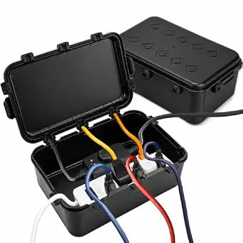 2 Pack Large Outdoor Electrical Box Waterproof (13.7 x 9.6 x 5.1 inch)