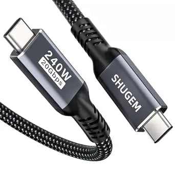 USB C Data Cable 20Gbps 6.6FT, High-Speed Transfer USB C 3.2 Gen 2x2 Cable