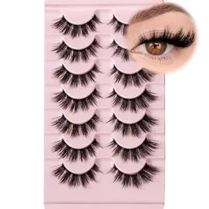 FARRED Lashes False Eyelashes Volume Lashes Strips Wispy Strip Lash Fluffy Fake Mink Eyelash Thick Cat Eye Lash Short Full Cateye Demi Wispies Pestaï¿½ï¿½ï¿½ï¿½ï¿½ï¿½as Postizas for Women Daily Make