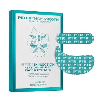 Peter Thomas Roth | Peptide Skinjection™ ​Peptide-Infused Face & Eye Tape | Face Tape For Wrinkles and Aging Skin | Peptide Face Tape