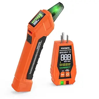 Circuit Breaker Finder & GFCI Outlet Tester with Digital LCD Display, 90-135V Electrical Circuit Tracer Tool for Electricians/DIY  Lightweight (Includes Batteries & Carrying Case)