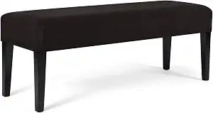 WOMACO Dining Room Bench Covers Stretch Spandex Upholstered Bench Seat Cushion Slipcovers for Kitchen Dining Bench Seat Protector (Coffee, Medium)