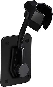 Shower Head Holder Strong Adhesive 360 Degree Rotatable Adjustable Handheld Shower Wand Holder Wall Mount Bracket for Bathroom (Black)