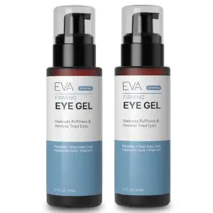 Eva Naturals Eye Gel, Peptides & Hyaluronic Acid, Firming – 2 oz 2-Pack