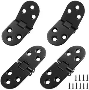4Pcs Heavy Duty Folding Table Hinges, Black, (3.1 x 1.18inch)