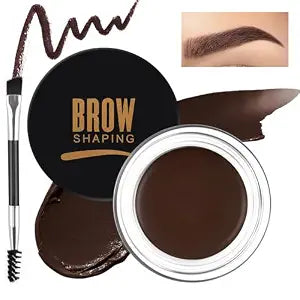 Eyebrow Pomade Kit with Eyebrow Brush, Waterproof &Long Lasting (#03 Brown)