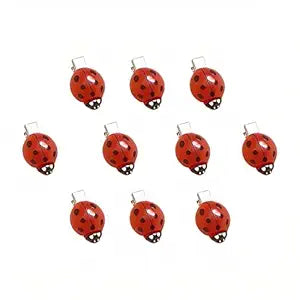 10 Pcs Fun Ladybug Hair Clips Funky Insect Bug Hair Clips for Teen Girls Women Cute Decorative Whimsical Accessories for Back to School Halloween Cosplay Themed Party