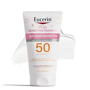 Eucerin Baby Sensitive Mineral Sunscreen Lotion, SPF 50, 4 FL OZ