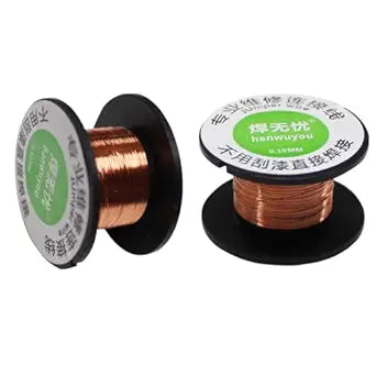 2Pcs 0.1mm Thin Insulation Copper Soldering Wire Motherboard Repair Tools