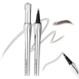 BLUE LOVE Two-Prong Eyebrow Pen - Waterproof, Long-Lasting (Brown)