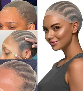 6 Pieces HD Wig Caps for Women Thin Transparent Nylon Stocking Cap