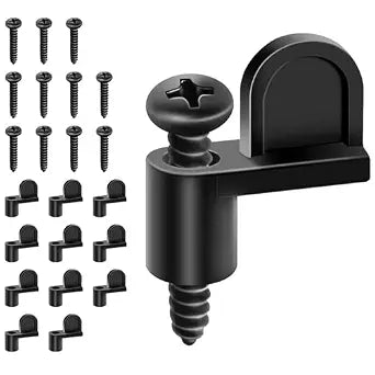 12 Pack 3/8'' Window Screen Clips, Diecast Door Glass Screen Door Clips