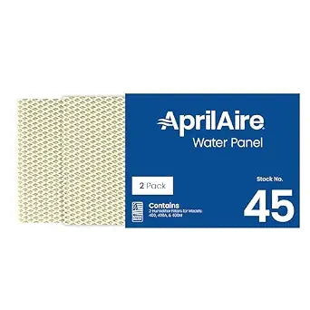 AprilAire 45 Water Panel Humidifier Filter Replacement for AprilAire Whole-House Humidifier Models 400, 400A, 400M (Pack of 2)