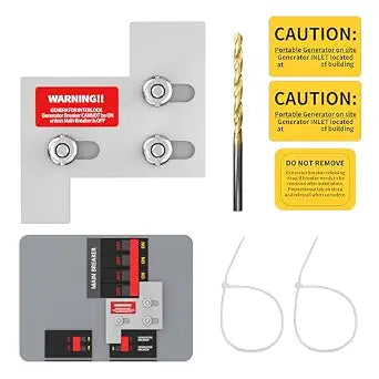 Generator Interlock Kit Compatible with General Electric GE 150 or 200 Amp Panels, Interlock Kit with 1 1/4 Inch Spacing Between Main and Generator Breaker