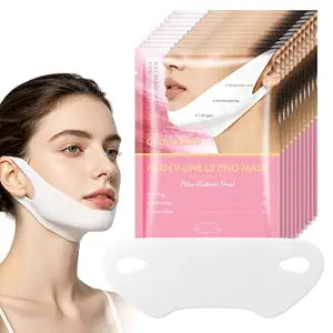 PDRN Salmon V Line Lifting Face Mask,Firming & Hydrating Skin,10 Sheet