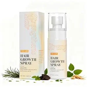 Hair Growth Spray for Women & Men, Hair Helper Spray with Rosemary Oil and Biotin, Helps Prevent Hairs Thinning & Strengthen Strands, Hair Regrowth Oil Serum for Healthier Scalp, 2.03 Fl Oz