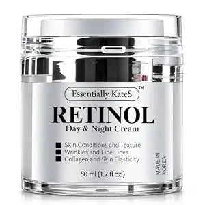 Essentially KateS Retinol Cream for Face and Eye, The Gentle Revolution | K-Beauty Anti-Aging Moisturizer with Hyaluronic Acid and Vitamin E | Gentle, Hydrating, Firming, 50 ml (1.7 fl oz)