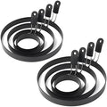 8 Pcs Egg Rings for Griddle Round Pancake Molds, 2.95, 4, 6, 8 Inch
