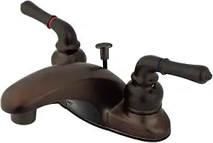 Kingston KB625 4" Centerset Bathroom Faucet, Oil Rubbed Bronze