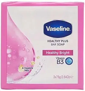Vaseline Healthy Plus Bar Soap Healty Bright - 3 x 75 gram