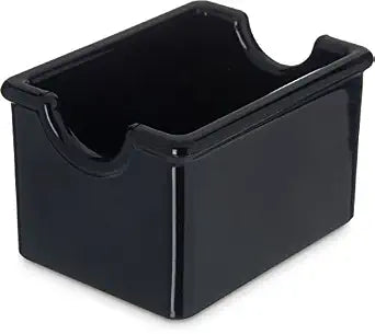 Carlisle FoodService Products Sugar Caddy for Kitchens, Plastic, 20 Packets, Black, Small