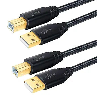 OKRAY USB Printer Cable, Type A-Male to B-Male Printer Cable Scanner Cord
