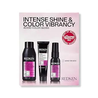 Redken Acidic Color Gloss Shine Mini Kit – Shampoo, Conditioner, Leave In