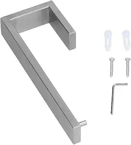 Brushed 304 Stainless Steel Towel Rack, Wall Mount Multi-Function Hand Towel Holder for Bathroom Kitchen,8.27 Inch