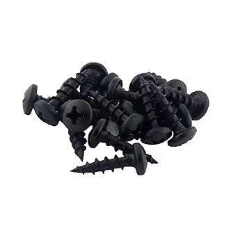 100 Pack Rok Hardware #8 x 5/8" (15.87mm) Deep Coarse Thread Phillips Pan Head Black Phosphate Wood Screws, Excellent in Particle Board, MDF, Plastic Composites, ROKS8X58PPCBP