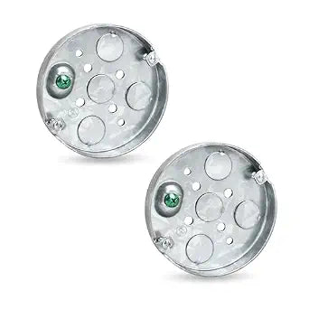 4" Round Shallow Electrical Boxes for Ceiling Fans and Wall Light Fixtures