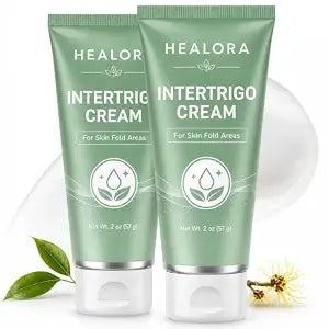 bluorchard Healora Intertrigo Cream, Fast-Drying & Non-Greasy, 2 oz, 2-Pack